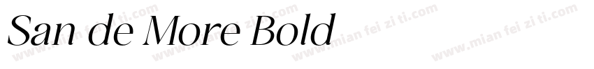 San de More Bold字体转换